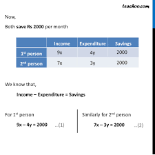 How to calculate my monthly income. Example 11 Ratio Of Incomes Of Two Persons Is 9 7 Examples