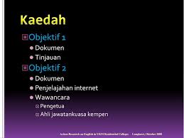 Check spelling or type a new query. Ppt Cadangan Penyelidikan Action Research On English In Residential Colleges Powerpoint Presentation Id 6202582