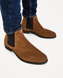 For a comfortable design that doesn't compromise on style, scroll leather chelsea boots to complement both your casual and smarter looks. Zara Men S Chelsea Boots Leather Chelsea Boots Chelsea Boots Men Boots