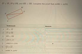 Measure and write down the sizes of all the angles and the lengths of all the sides of each quadrilateral below. Answered Xy 1 Vy Xy Vw And Wx 1 Vw Complete Bartleby