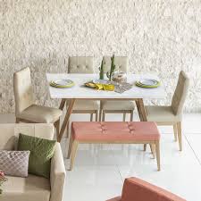 Más vendido, mejor descuento, mayor precio, menor precio. Comedor 6 Puestos Tanner Eurolino Marfil Madera Natural Muebles Jamar