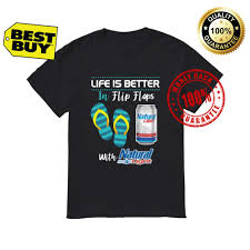 Official Life Is Better In Flip Flops With Natural Light Shirt Hoodie Tank Top And Sweater