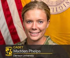 We're heading to The Buckeye State for our Army ROTC #Cadetoftheweek 🎉  Meet Madden Phelps, a freshman majoring in Philosophy, Politics, and  Economics at Denison University in Granville, Ohio. Originally from  Cincinnati,