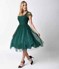 Unique Vintage Emerald Green Swiss Dot Garden State Mesh Dress Dresses Pretty Outfits Beautiful Outfits