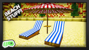 You will need wooden planks, wooden slabs, glass, fence, wooden stairs, levers, doors, pistons, and redstone torches. Minecraft How To Get Beach Furniture Youtube