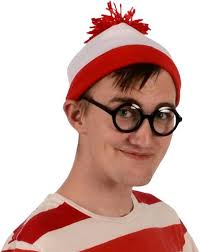 Wheres Waldo? Find Me! Red Fred BEANIE GLASSES One Size Adult Nerd New in  Pkg.