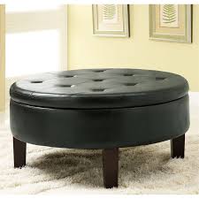 Find many great new & used options and get the best deals for large rectangle moroccan leather ottoman pouffe pouf footstool coffee table tan at the best online prices at ebay! Coaster Faux Leather Round Storage Ottoman In Dark Brown Walmart Canada