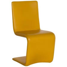 Designed by olivier mourgue in 1968 for airborne international, france, circa 1968 dimension: Yellow Leather Chairs 43 For Sale On 1stdibs