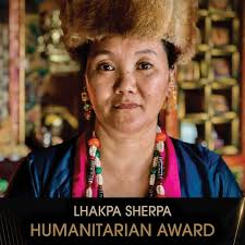 A thrill to recognize this year's @sdfilmfestival Humanitarian Award  recipient, Lhakpa Sherpa, who is a record-breaking mountaineer, holding the  record for the most summits of Mt. Everest by a woman with 10