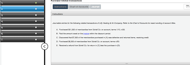 Solved Purchase Related Transactions Instructions Chart O