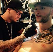 'brother forever' in chinese characters (matching tattoo with his brother); Wives And Girlfriends Of Nhl Players Jonathan Bernier Getting A Tattoo For His Son