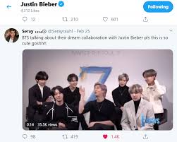 Justin bieber off my face + hold on! Thread By Joonieseta Justin Bieber And Bts Thread Bcoz I Miss Them Jungkook S Favourite Singer