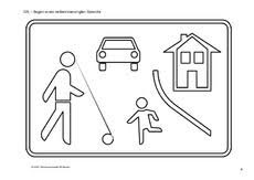 Ärztliche bescheinigung über unbedingt erforderliche betreuungsleistungen für ein volljähriges kind mit behinderung zur vorlage bei der familienkasse. Ausmalbild In Der Grundschule Verkehrszeichen Verkehrserziehung Sachthemen Hus Klasse 3 Grundschulmaterial De