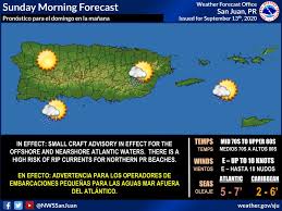 Resumen Del Estado Del Tiempo Para Puerto Rico En La Manana Del Domingo 13 De Septiembre De 2020 World News Day