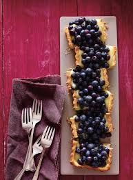 Recette De Tarte Au Citron Et Aux Bleuets De Ricardo Blueberry Tart Blueberry Tart Recipe Herbal Recipes