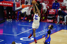 #joel embiid #ben simmons #philadelphia 76ers #sixers #nba #ben set him up for the joke and still couldn't stop himself from laughing jidshfihs #i love them so much their relationship has gotten so. Maxey Leads 76ers Past Magic 128 117 In Meaningless Finale