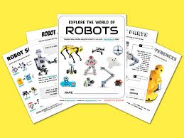 Fun learning online worksheets for kids, online learning online printable worksheets. Fun Activity Sheets Introduce Kids To The World Of Robots