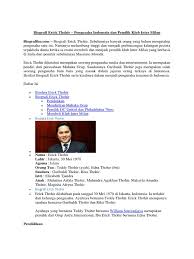 Check spelling or type a new query. Tugas Mawar Biografi Erick Thohir