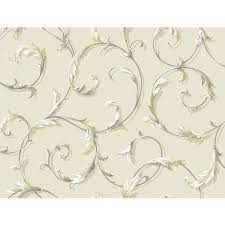 York Wallcoverings Acanthus Scroll Beige Removable Wallpaper Walmart Com Beige Wallpaper York Wallpaper White Wallpaper