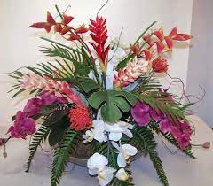 Artificial tropical flowers for sale. Silk Floral Arrangements Artificial Tropical Flowering Plants
