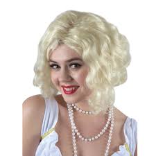 The Costume Center White Classic Marilyn Monroe Halloween Wig Costume Accessory- One Size Fits Most, Women's