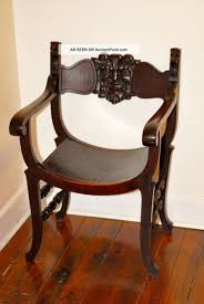 Stomps Burkhardt Carved Antique Saddle Chair Unique Green Man North Wind 1800 1899 Photo Antiques Green Man Saddle Chair