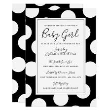 Black And White Dots Border Black White Polka Dot Border Baby Shower Invitation Zazzle Com White Baby Showers Polka Dot Baby Shower Baby Shower Invitations