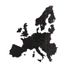 Gemessen an der weltweiten landfläche von 149,6 mio km² beträgt der anteil europas. Acryldeko Karte Europa Wall Art De