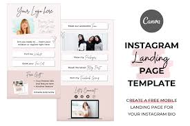 Edit and download canvas design templates free ⏩ crello choose and customize graphic templates online modern and awesome templates. Instagram Landing Page Canva Template Instagram Link In Bio Page Instagram Website Lady Boss Biz Boutique