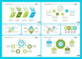 set of workflow or teamwork concept infographic charts business