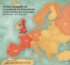 Total Number Of Colonies Of European Countries In History Map Historical Maps European History