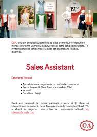 Shop deva online at vitacost.com. Sales Assistant Cluj Deva Oradea Timisoara Brasov Baia Mare C A Moda Retail Aplica Pe Ejobs