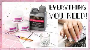 Beginner Nail Tech Must Haves Coscelia Acrylic Nail Essentials Youtube
