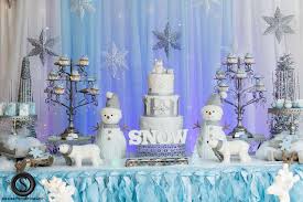 Baby accessories come in all shapes and colors that match the winter season! Winter Wonderland Theme Baby Shower Party Ideas Photo 45 Of 51 Winter Baby Shower Themes Baby Shower Winter Winter Baby Shower Decorations