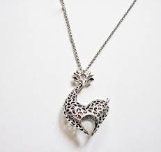 Animal Jewelry Giraffe Necklace Giraffe Jewelry Necklace Animal Necklace Heart Silver Necklace Unique Neckl Giraffe Jewelry Animal Jewelry Unique Necklaces