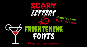 Where words fail, typography speaks. Scary Letters Frightening Fonts Draw Learn Online Type Tasting Blog