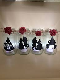 Beauty And The Beast Wedding Centerpiece Lantern Jar Belle Disney Ideal For Party Decor Gift Disney Centerpieces Beauty And Beast Wedding Disney Bridal Showers