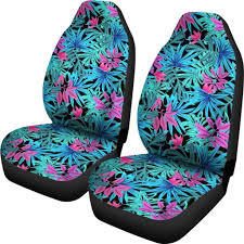Neon Tropical Leaf Universal Fit Car Seat Covers Fit Car Car Seats Car Seat Protector