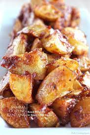 Sambal Goreng Kentang Roast Potatoes In Spicy Chili Sauce Recipe Food Malaysian Food Recipes