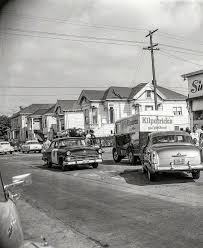 1958 Oakland California Bread Truck Collision Century City Oakland California Image Of The Day