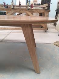 Angled And Tapered Leg Dining Table Made From Beautiful Blackbutt Timber Bomboracustomfurniture Bespo Bespoke Dining Table Custom Furniture Timber Furniture