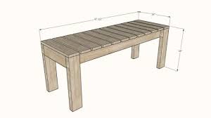 These beautiful garden benches are made by ana white. Simple Outdoor Dining Bench Ana White