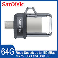 Door het slimme ontwerp is een kapje niet nodig. Sandisk Ultra Otg Usb Flash Drive 16gb 32gb 64gb 128gb Dual Drive M3 0 Pendrive Android Device Computer Pen Drive 3 0 Usb Stick Usb Flash Drives Aliexpress