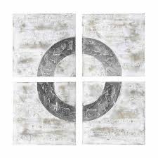 Toile Argentee 60 X 60 Cm Ring Maisons Du Monde Toile Maison Du Monde Idee Deco Salle De Bain