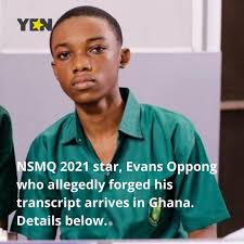 Evans Oppong returned to Ghana after Lehigh University dismissed him and  three others.