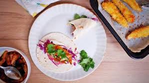 Cook the fish fingers and warm the tacos following pack instructions. Easy Fish Taco Recipe Every Day Kitchen Easy Everyday Cooking Recipes Easy Family Dinner Ideas 9kitchen