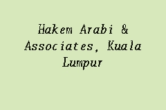 Hanita a/p ramachandran is working in hakem arabi & associates which experienced in dealing with saman dalam kamar in mahkamah tinggi bankrapsi kl. Hakem Arabi Associates Kuala Lumpur Legal Firm In Brickfields