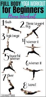 20 Minute Home Yoga Workout For Beginners Fitnessforbeginners Full Body Yoga Workout Workout For Beginners Yoga For Beginners