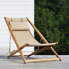 Explore the deck chairs & sun loungers range at zanui.com.au | browse over 20,000 products and deck chairs & sun loungers. Teak Adjustable Outdoor Sling Chair In Natural Ihland Collection Mebel Iz Derevyannyh Yashikov Kreslo Kachalka Mebel