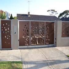 The trick, however, is resorting to creativity to make your boundary wall design stand out while also letting it work for your specific property / house design. Varieties House Gate Design That Can Be Appropriate For A Person Decorifusta Compound Wall Gate Design Compound Wall Design Gate Design